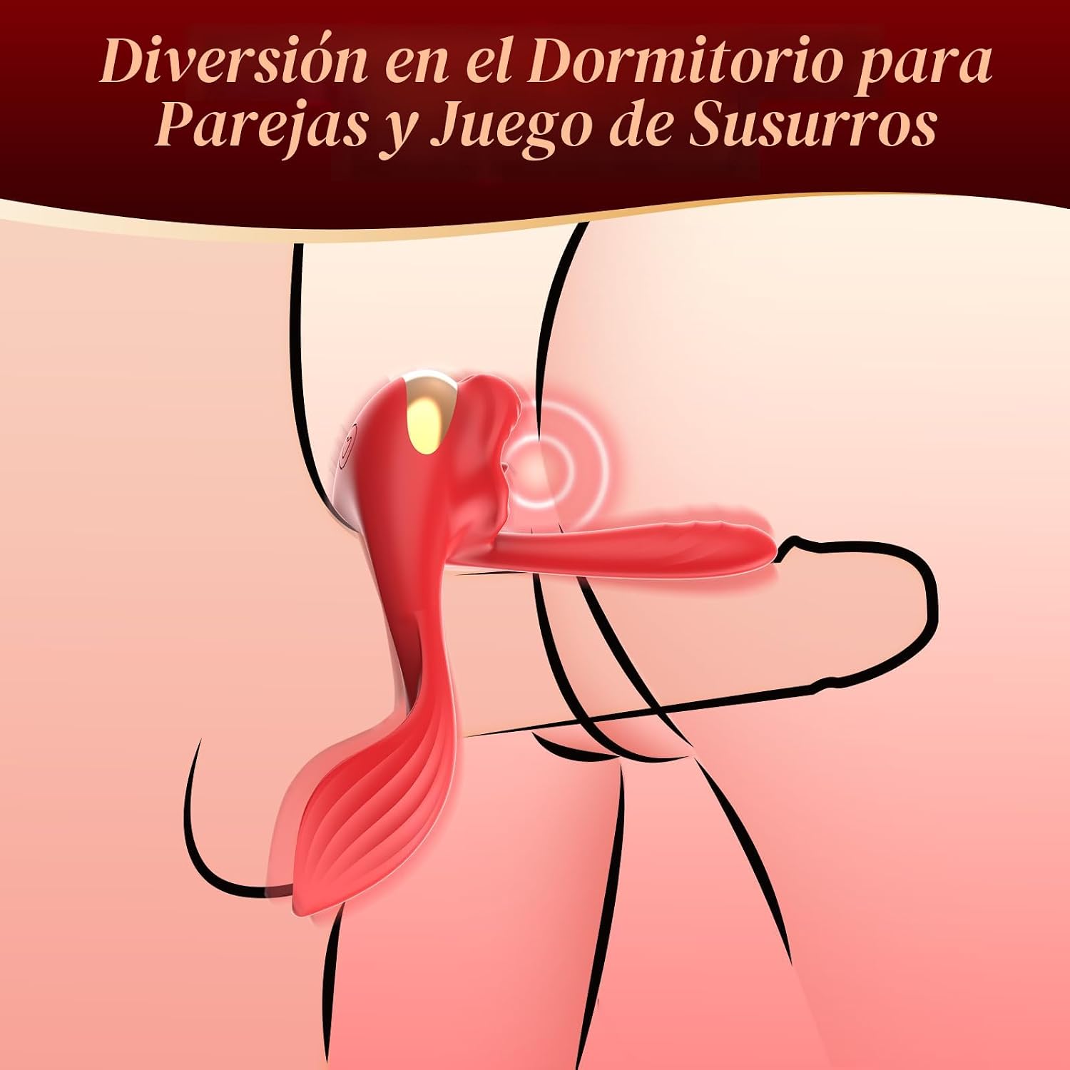 Anillo vibrador para pene con vibrador de punto G de 3 pulgadas - J...