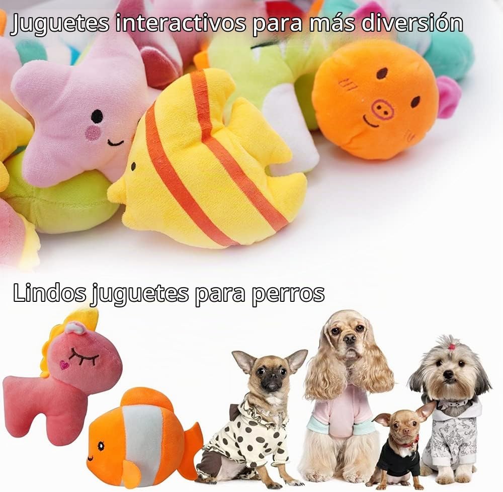 YUNKINGDOM Paquete de 27 juguetes chirriantes para cachorros, difer...