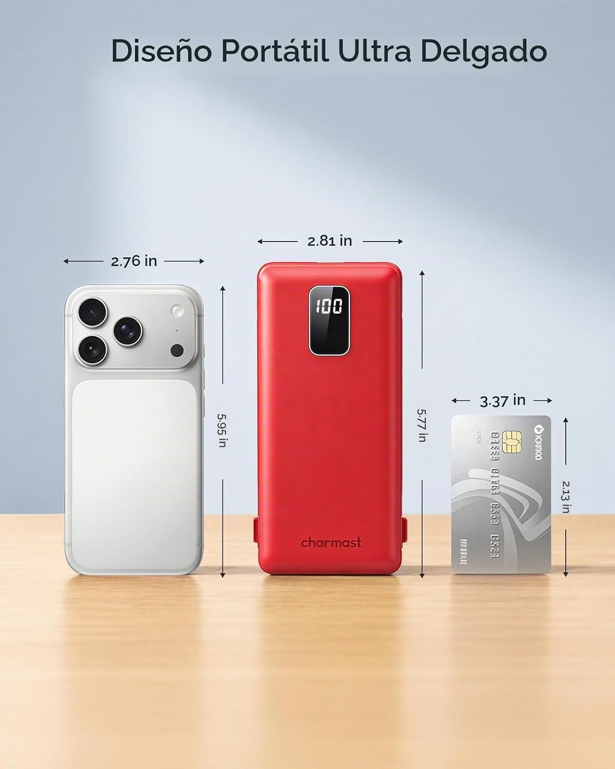 charmast Banco portátil 10000mAh del poder del cargador con el ench...