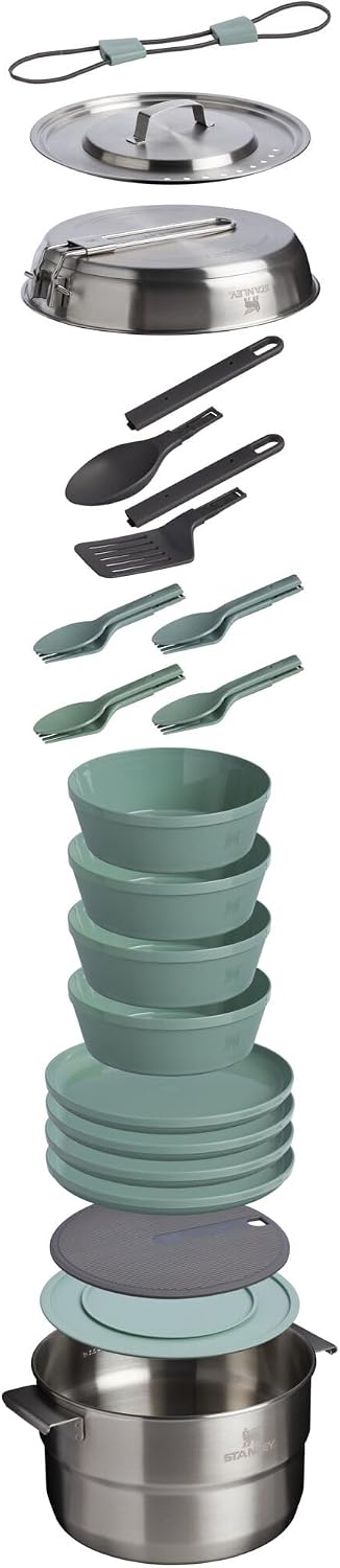 Stanley Wildfare Core - Juego completo de cocina de campamento de 2...