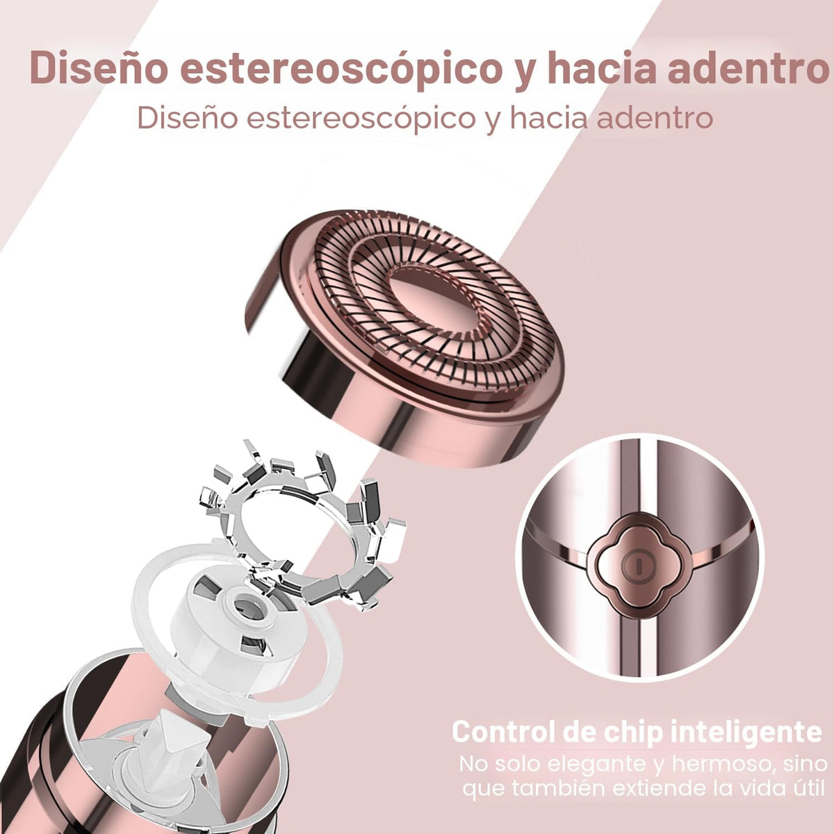 Depilación facial para mujeres, removedor de vello facial eléctrico...