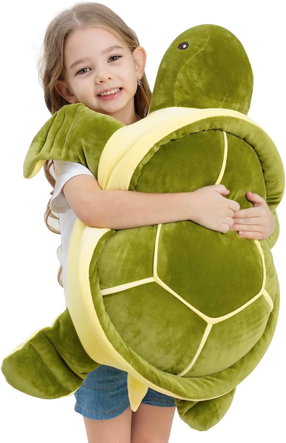Dalmao Animales de peluche de tortuga marina grande de 28 pulgadas,...