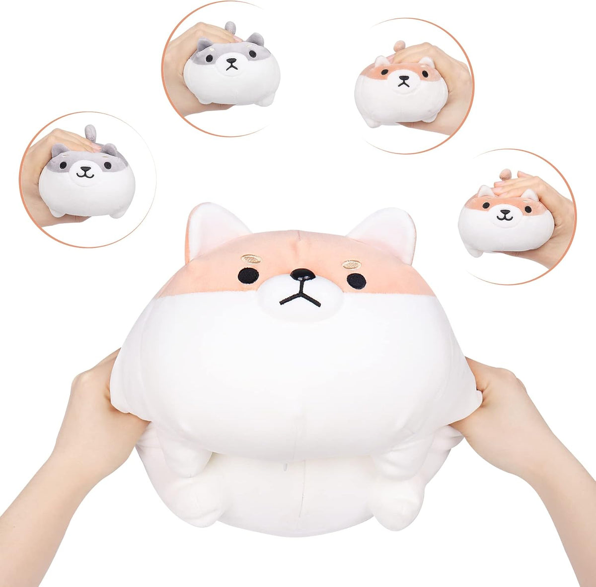 Peluche Shiba Inu, 5 piezas familia de animales de peluche Shiba In...