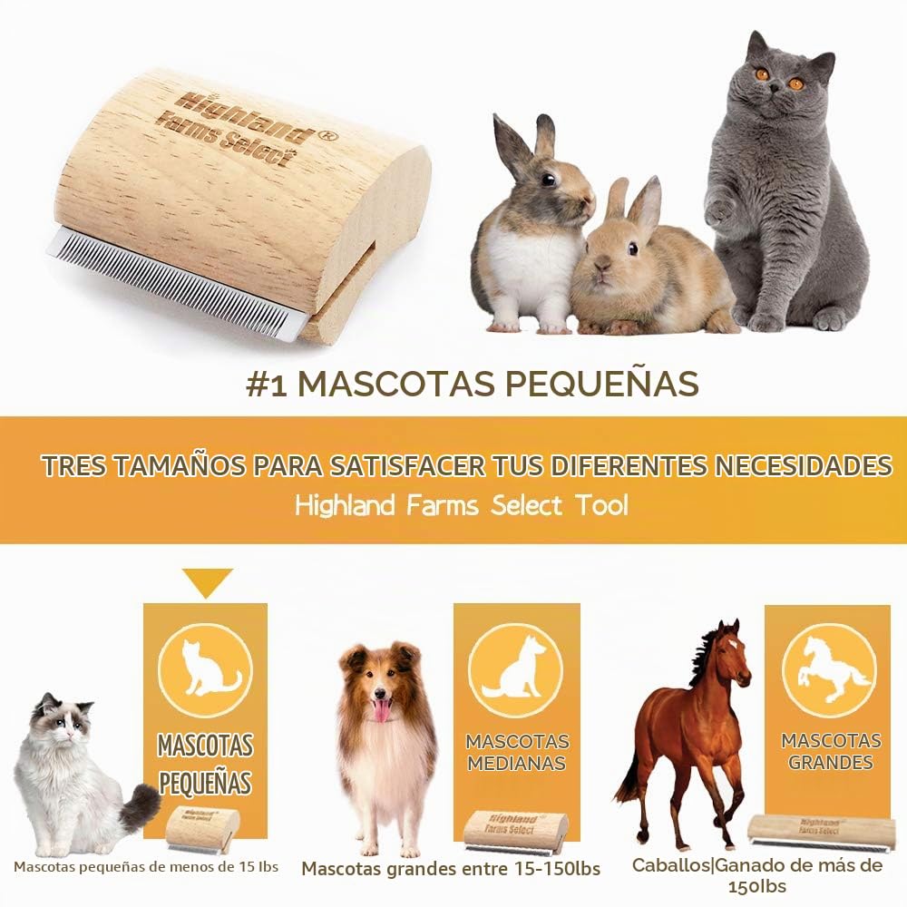 Highland Farms Select Herramienta de limpieza para perros, gatos y...