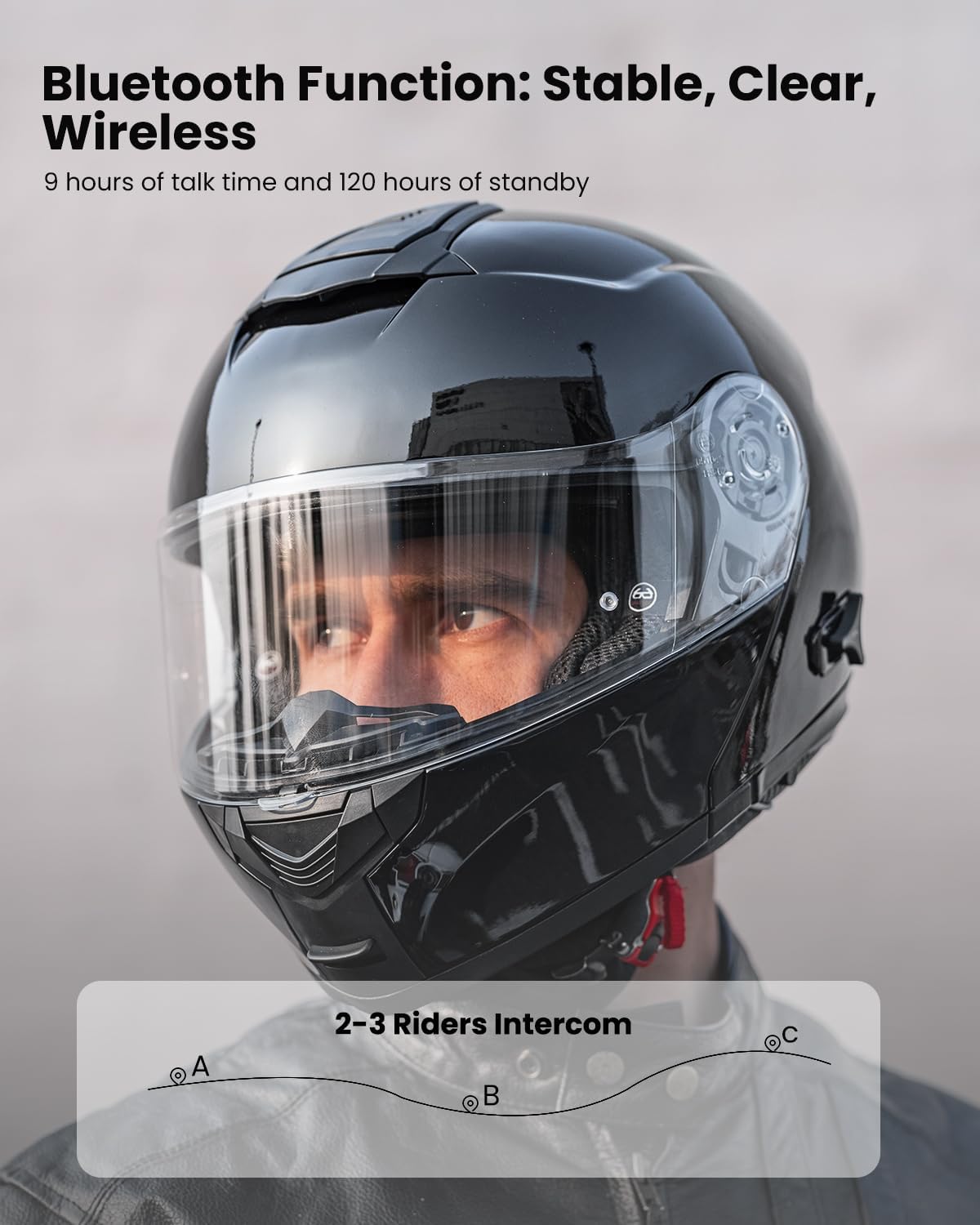 ILM 159BT - Casco de motocicleta modular Bluetooth con intercomunic...