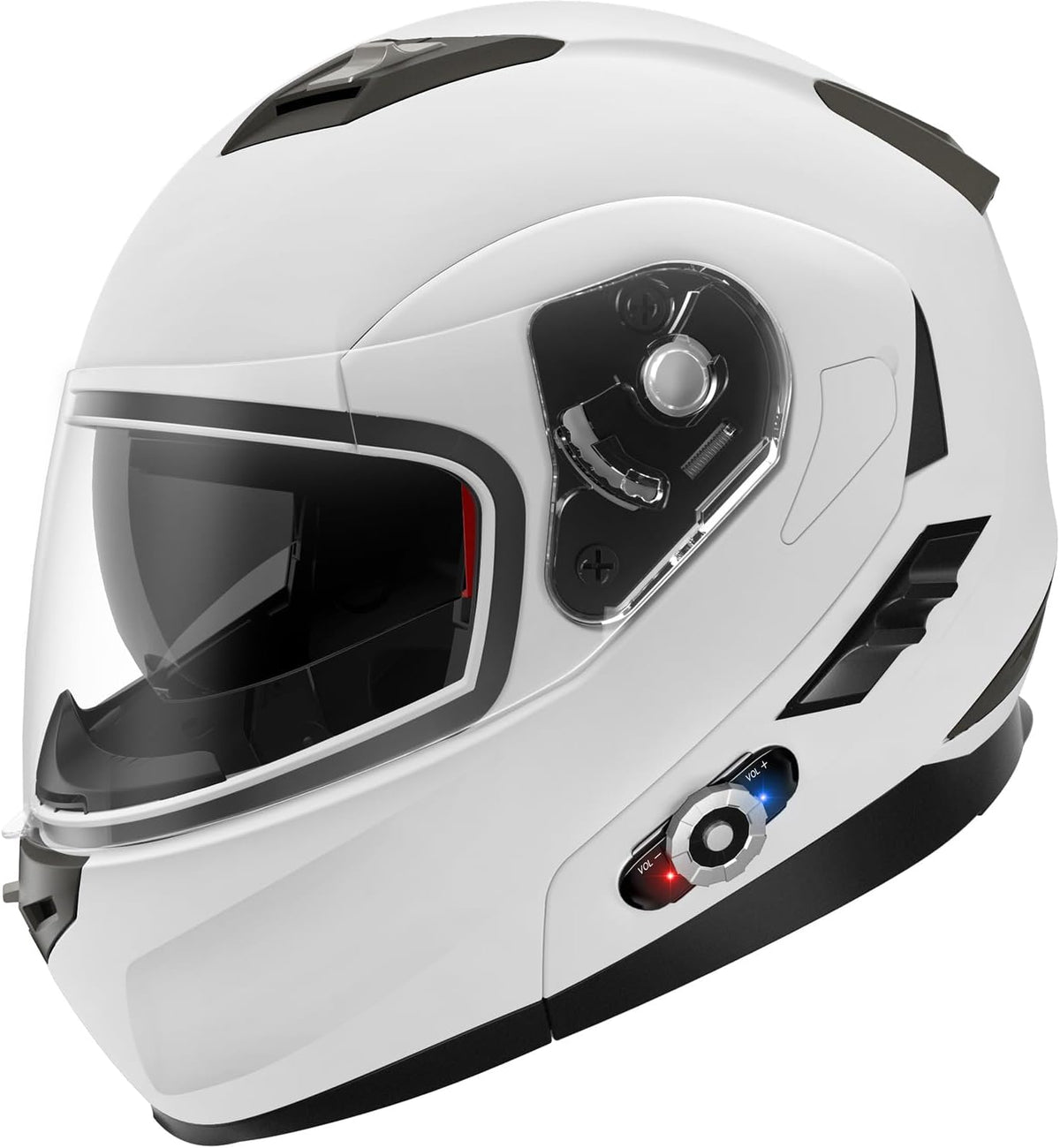 FreedConn BM2-S Casco de motocicleta Bluetooth, casco de moto modul...