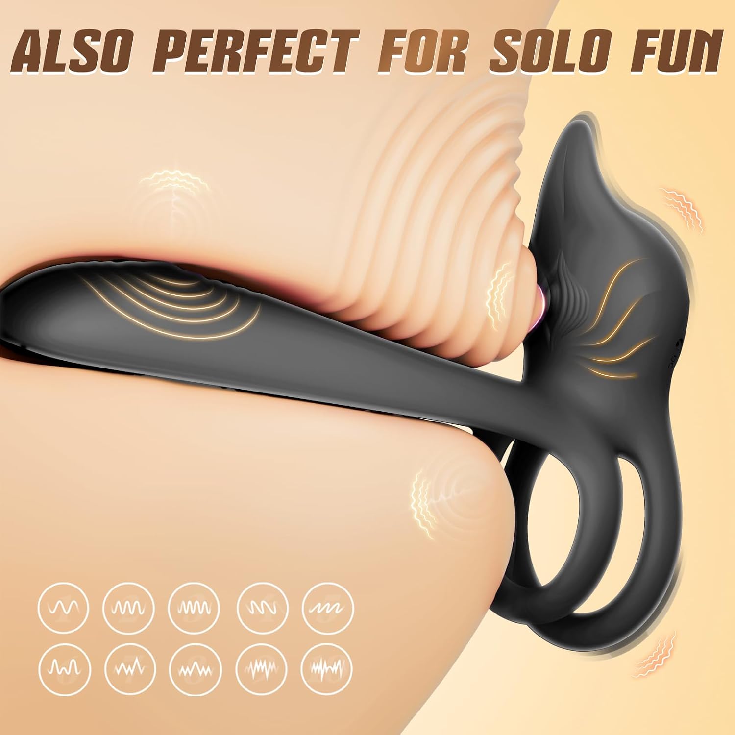 MOOLIGIRL Anillo de pene de juguete sexual para adultos, anillo dob...