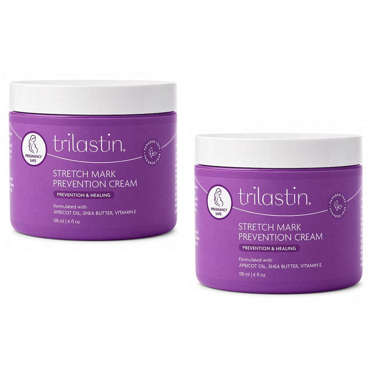 TriLASTIN Crema de estrías para el embarazo, crema hidratante para...