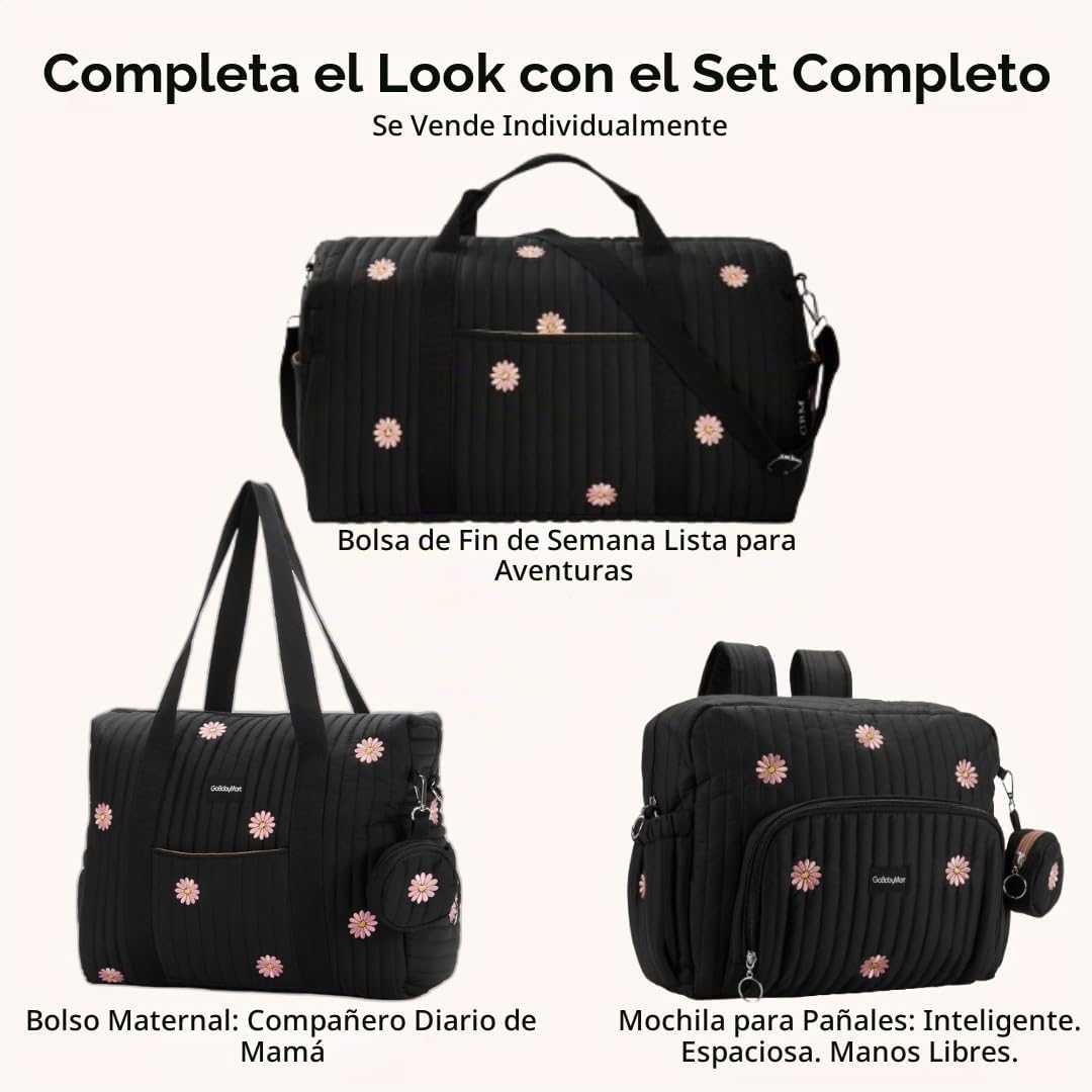 GOBABYMART - Mochila para pañales con cambiador, bolsa de viaje par...