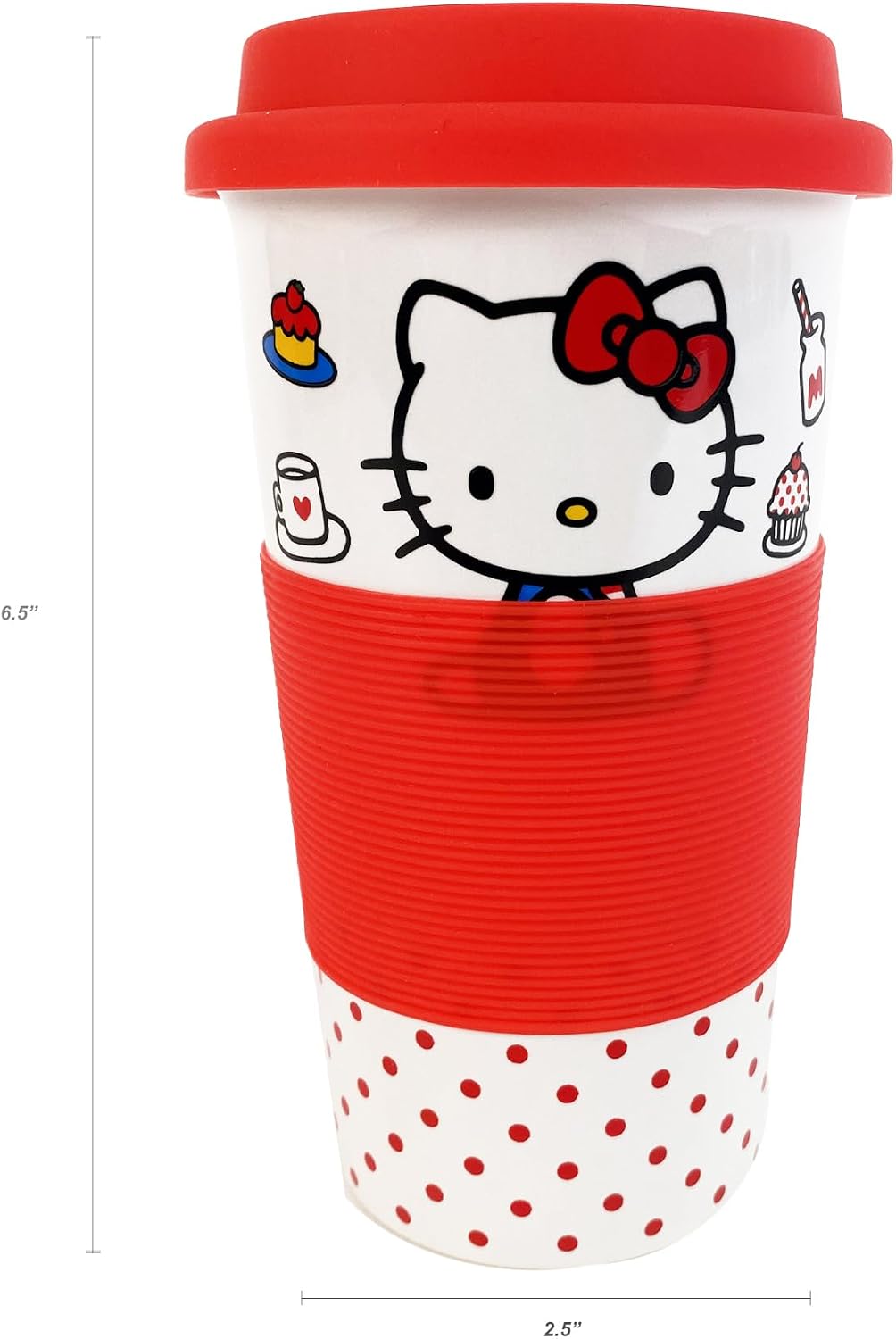 Megatoys Juego de regalo de Hello Kitty, taza de cerámica, caja de...