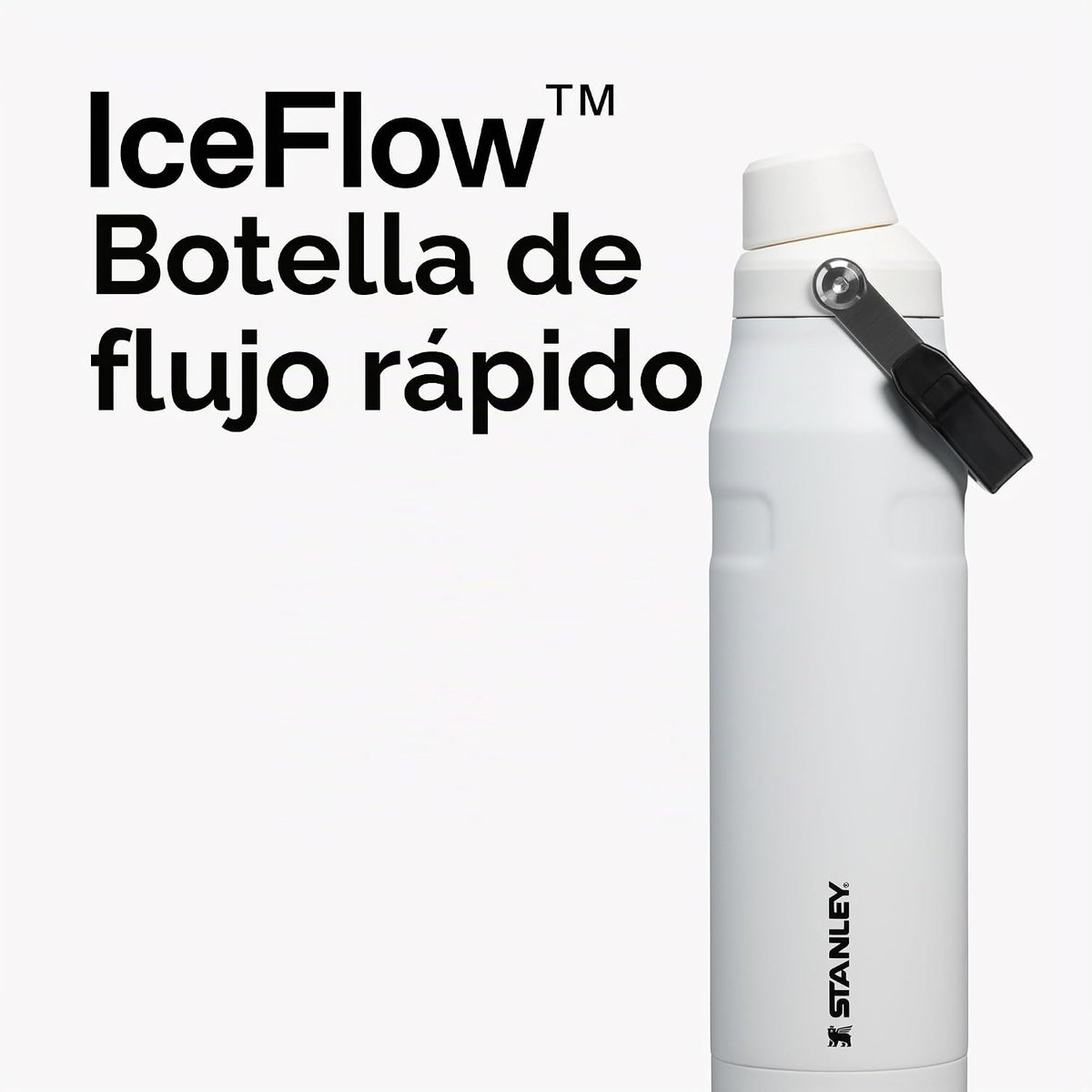 STANLEY IceFlow - Botella de agua de flujo rápido de 24 onzas, tapa...
