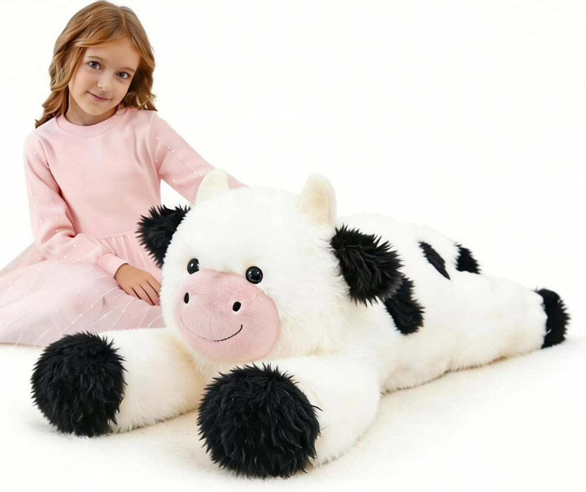 EEYQR Animales de peluche de vaca gigante, juguete de peluche grand...