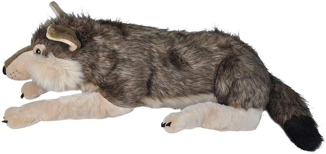 Wild Republic - Peluche de lobo jumbo, animal gigante de peluche, j...