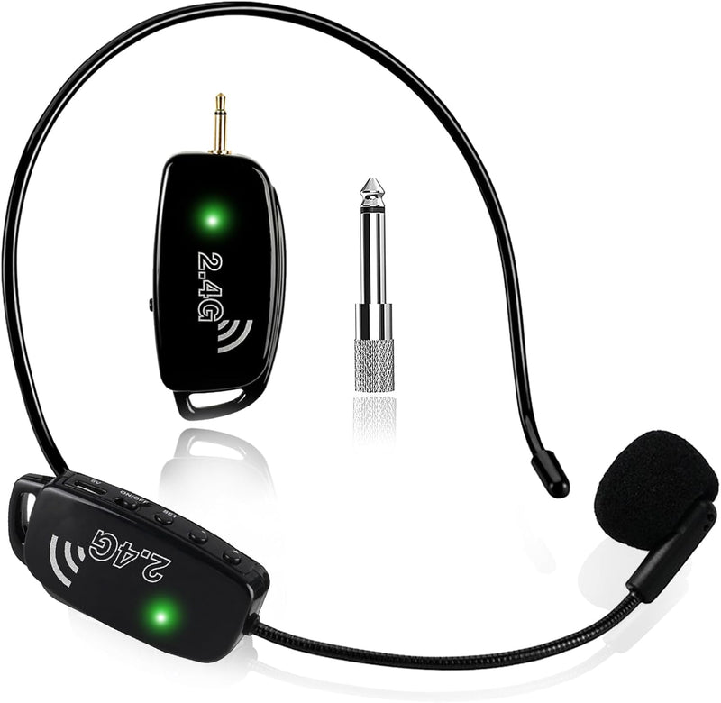 SAYTINAI Micrófono inalámbrico Auriculares MIC Inalámbrico: Micrófo...