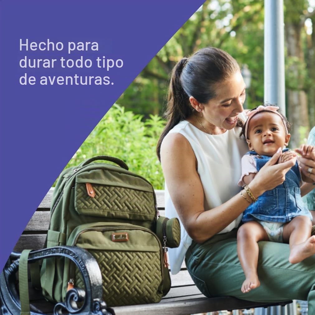 BabbleRoo Mochila para pañales \u2013 Bolsa de pañales grande de vi...