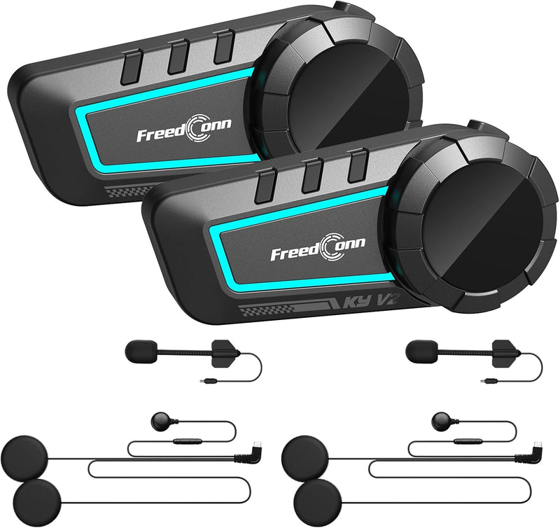 FreedConn KY V2 Auriculares Bluetooth 6.0 para motocicleta | Música...