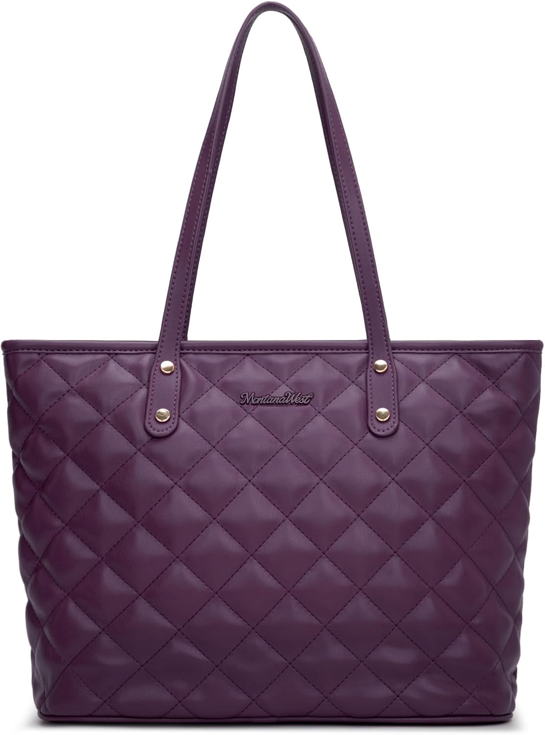 Montana West Quilted Tote Bag for Women Shoulder Bag Fashion Handba...