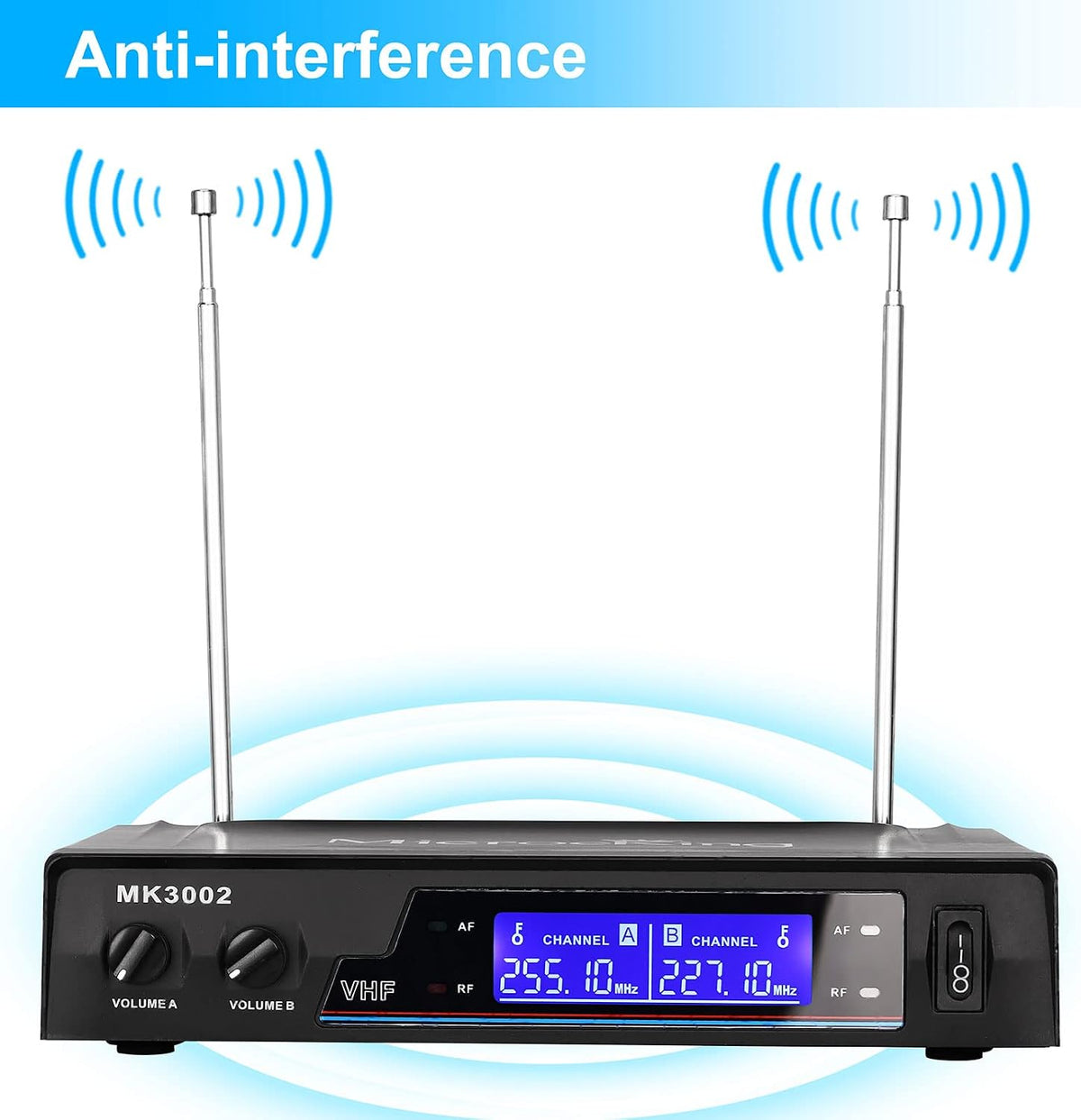 MicrocKing Sistema de micrófono inalámbrico Micrófonos dinámicos de...