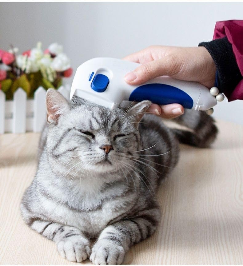 SHXMWINSY Peine eléctrico para mascotas \u2013 Peine de aseo para m...