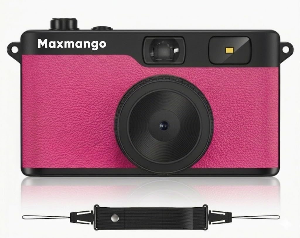 Maxmango Cámara digital vintage D53 - Cámara digital retro de 12 MP...