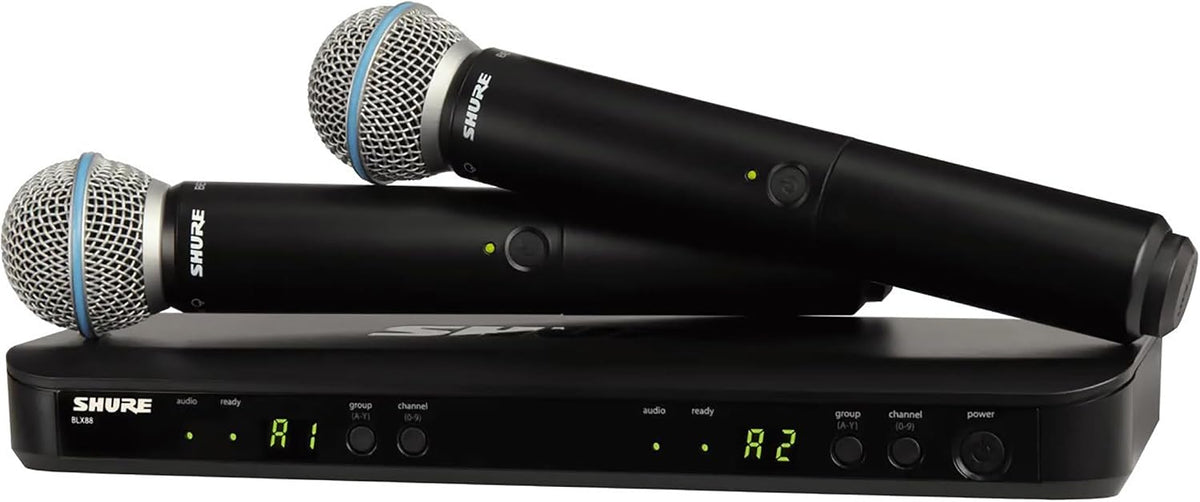 Shure BLX288\/B58 Sistema de audio inalámbrico de doble canal Banda...
