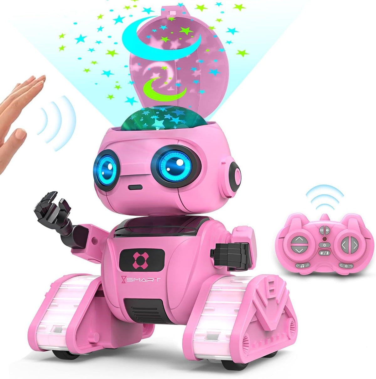 Juguetes robot para niños y niñas, robot recargable de control remo...
