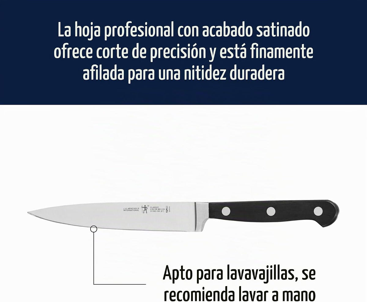 HENCKELS Classic Razor-Sharp - Juego de cuchillos de cocina de 3 pi...