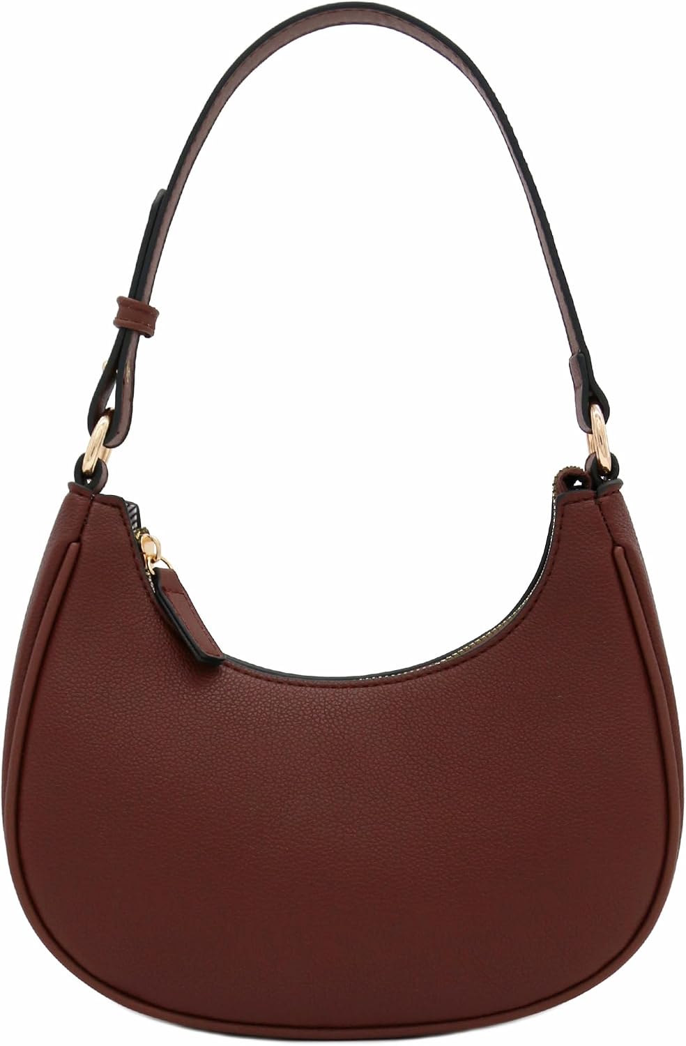 Bolso pequeño de hombro de media luna FashionPuzzle para mujer