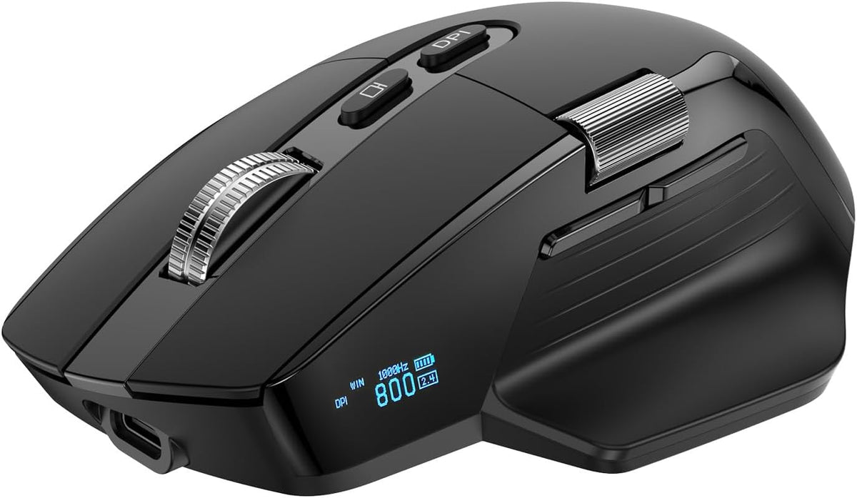 TSQQST Ratón inalámbrico para laptop, mouse ergonómico de computado...