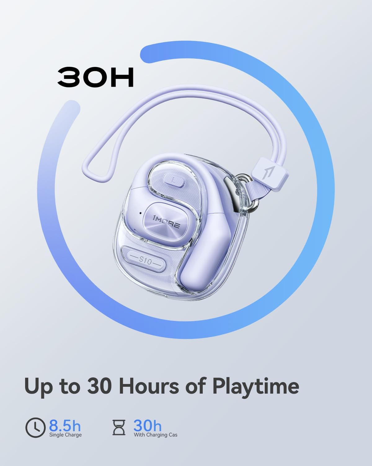 1MORE S10s - Auriculares de oído abierto, auriculares de oído abier...