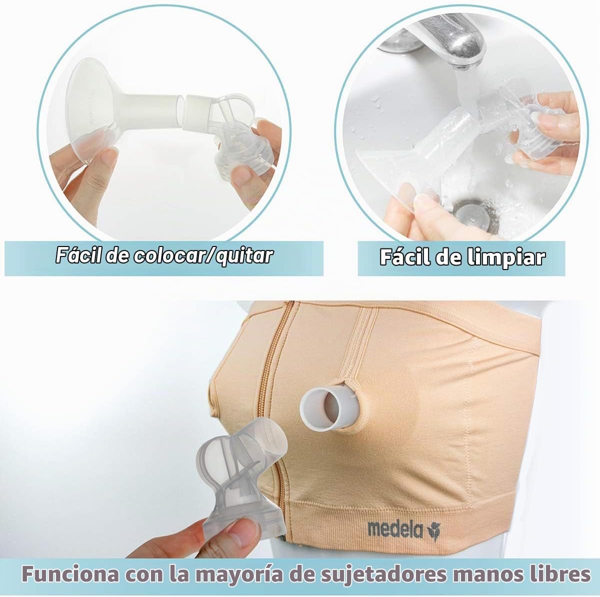 Piezas de bomba Nenesupply con bridas de 24mm Compatibles con bomba...