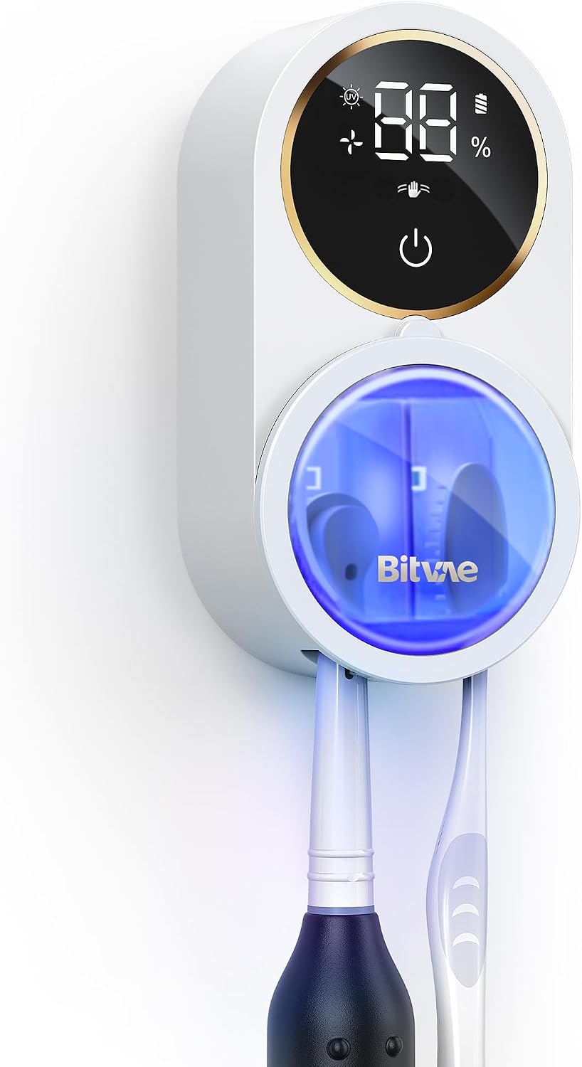Bitvae - Soporte para cepillo de dientes mejorado para baño 2.0 con...