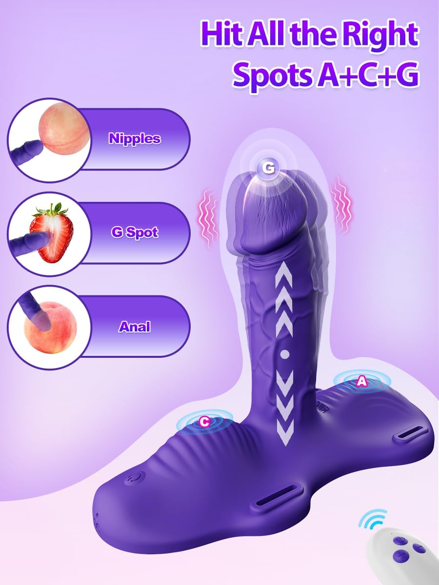 Vibrador de juguete sexual para mujer para sentarse y montar \u2013...