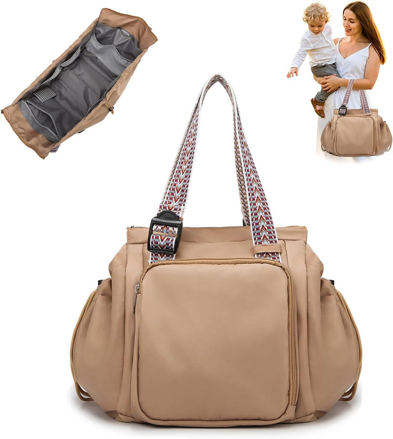 BELLPO Mochila convertible para todos los días, bolsa para pañales,...