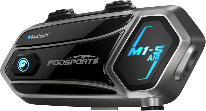 Fodsports M1-S Air - Auriculares Bluetooth para motocicleta con com...