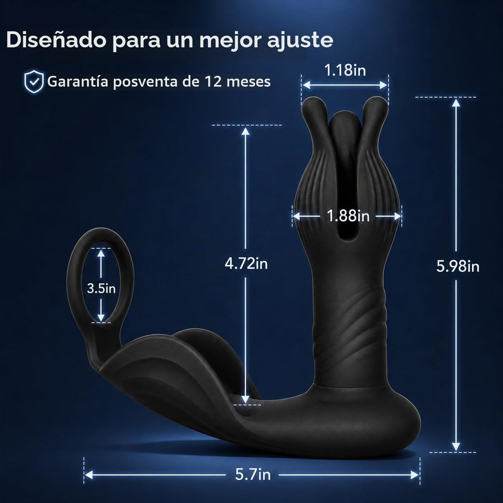 BEISAR Masajeador de próstata, juguetes anales alimentados por IA,...