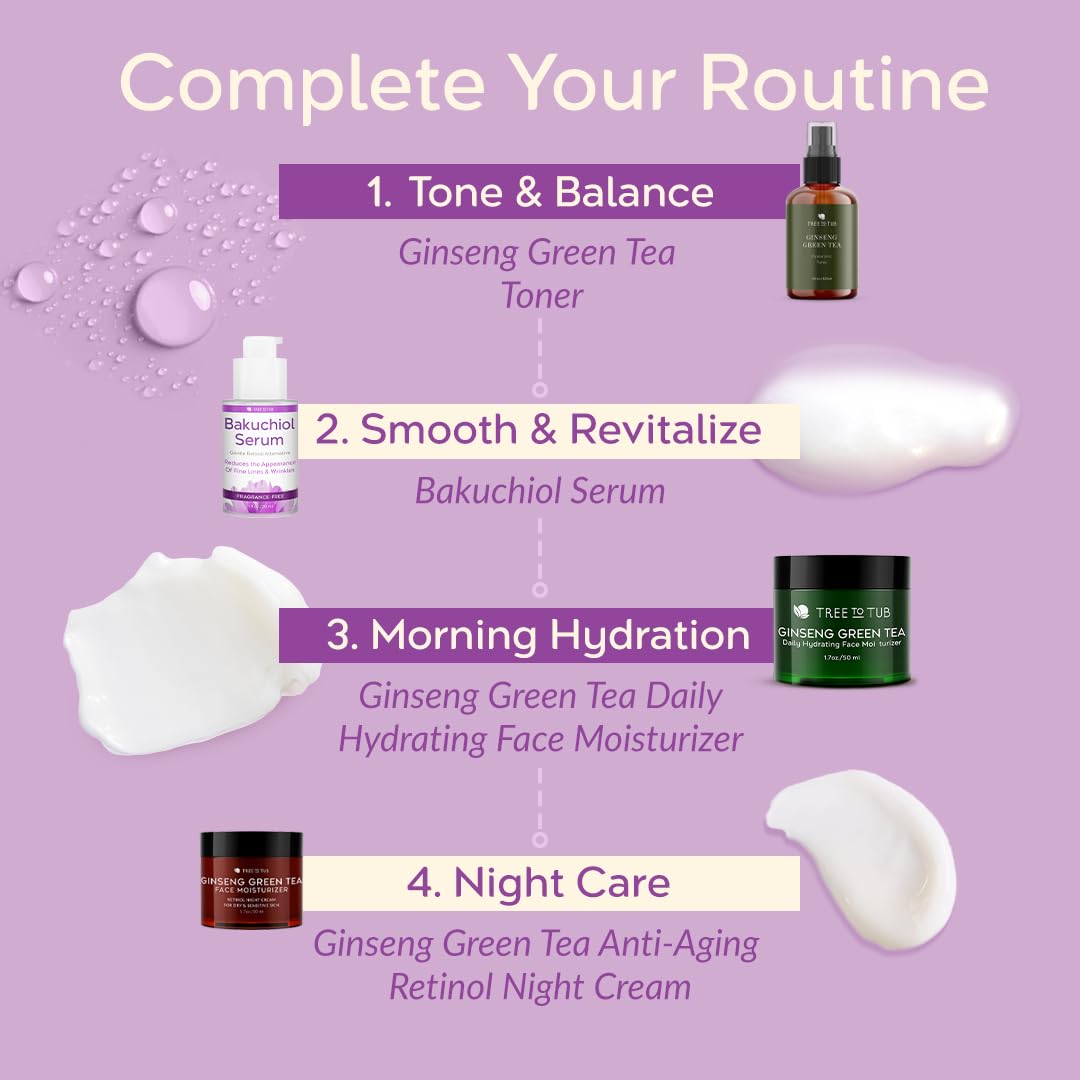 Tree To Tub Bakuchiol - Suero alternativo de retinol suave para la...