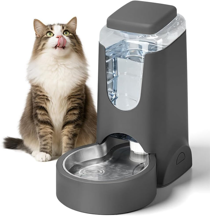 Comedero automático para gatos de 1 galón, dispensador de agua de a...