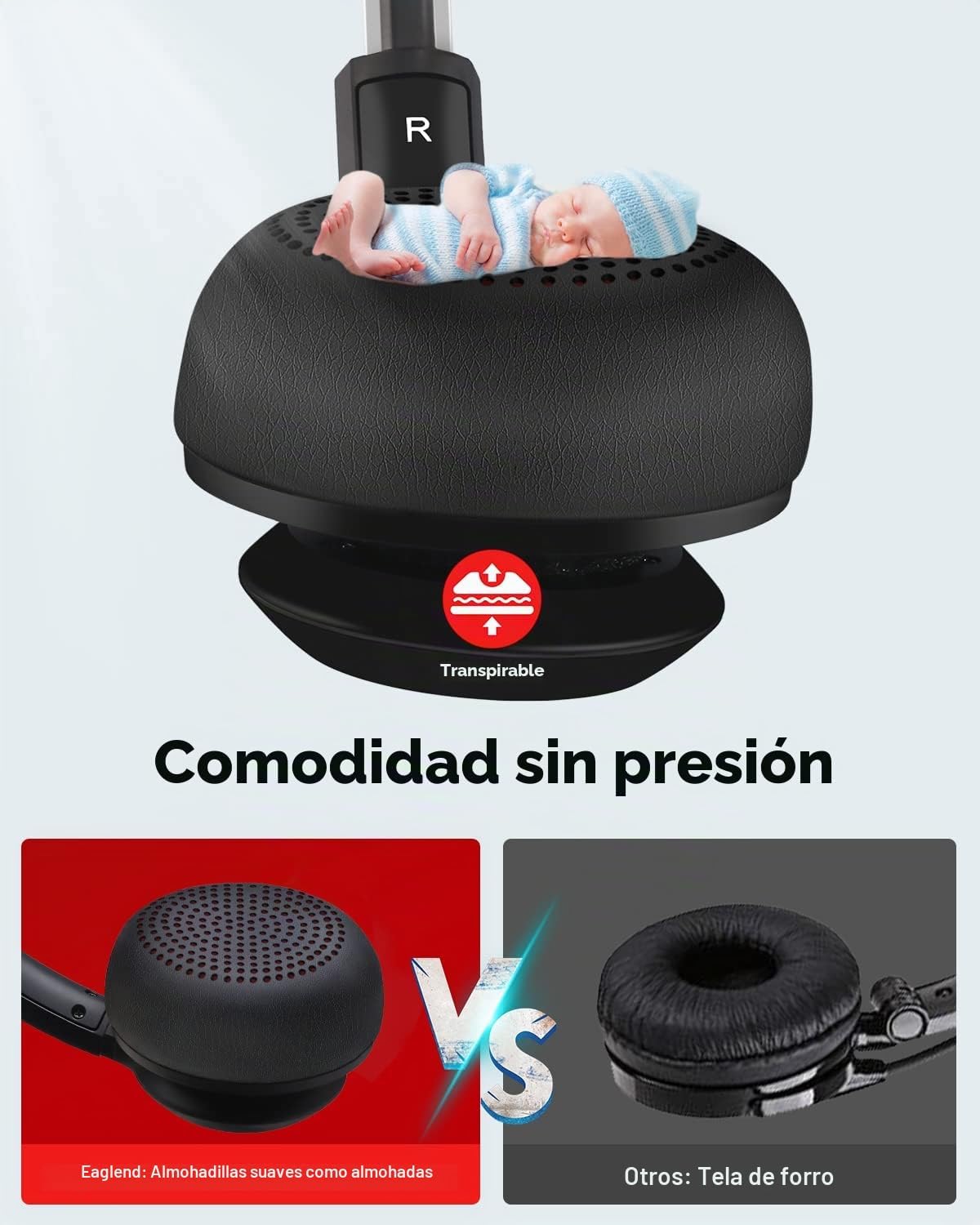 Auriculares JIAMQISHI USB con micrófono para PC, auriculares de com...