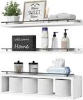 WOPITUES Estantes Flotantes para Pared de 24 Pulgadas con Estante d...
