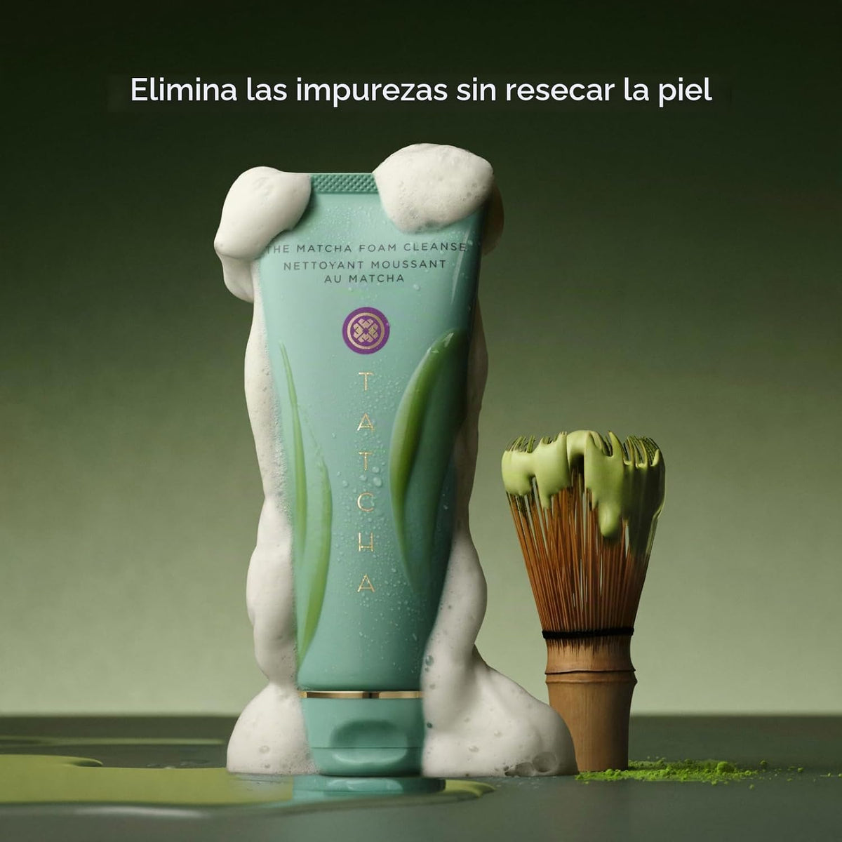 TATCHA The Matcha Foam Cleanse, Gel clarificante,
