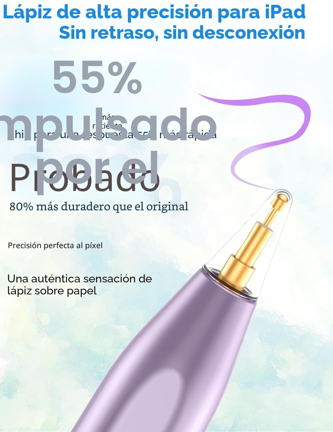Lápiz óptico para iPad 2026-2018, magnético, rechazo de palma y car...