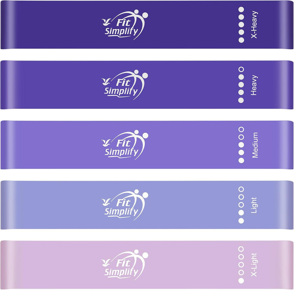 Bandas de ejercicios de bucle de resistencia de Fit Simplify con gu...