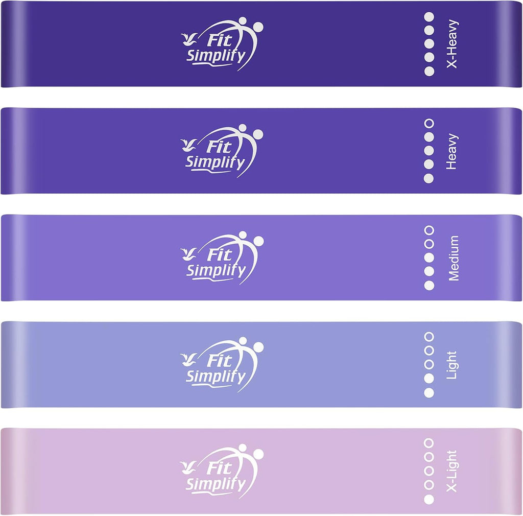 Bandas de ejercicios de bucle de resistencia de Fit Simplify con gu...