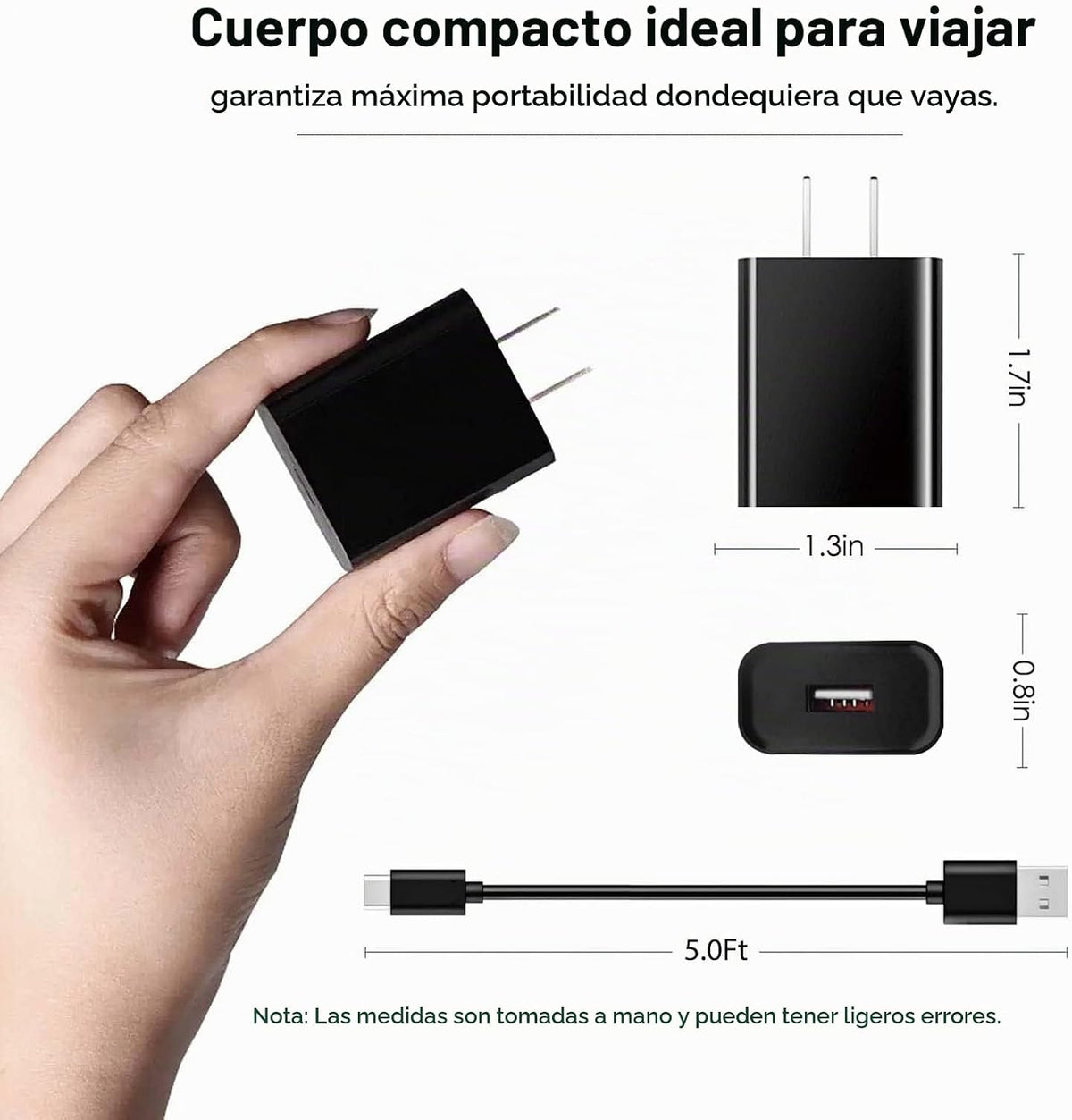 Cargador de luz LED de cuello de repuesto, cable de carga USB C, ca...
