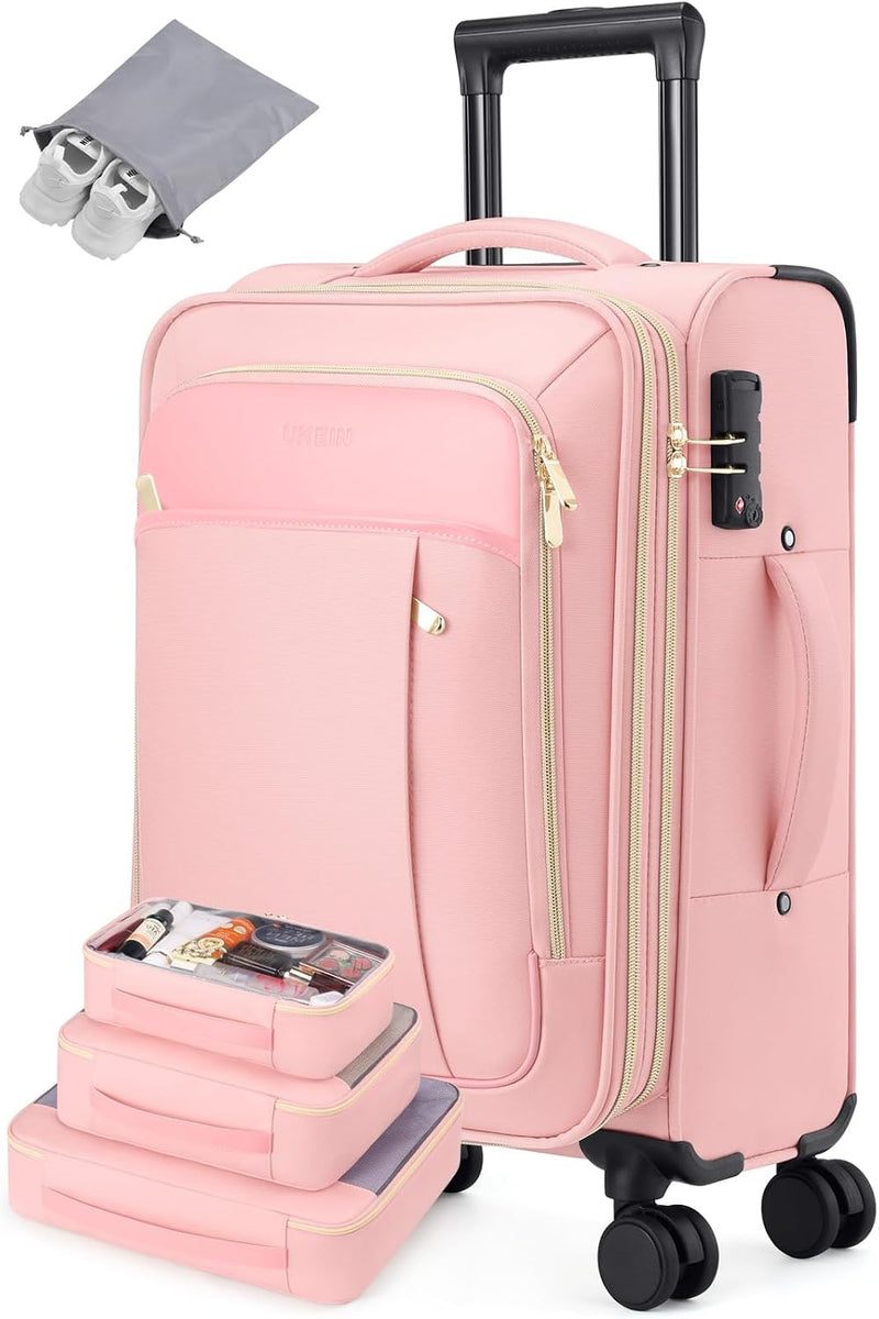 Softside - Maleta de mano expandible con apertura superior de 20 pu...