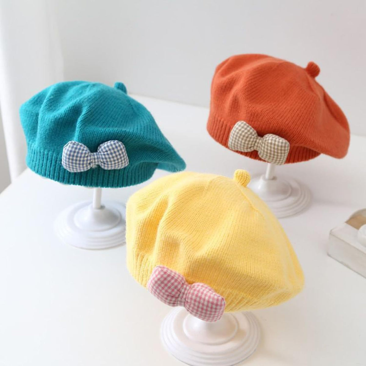 Thereisno Boina de punto linda para niña, gorro suave y cómodo, ele...