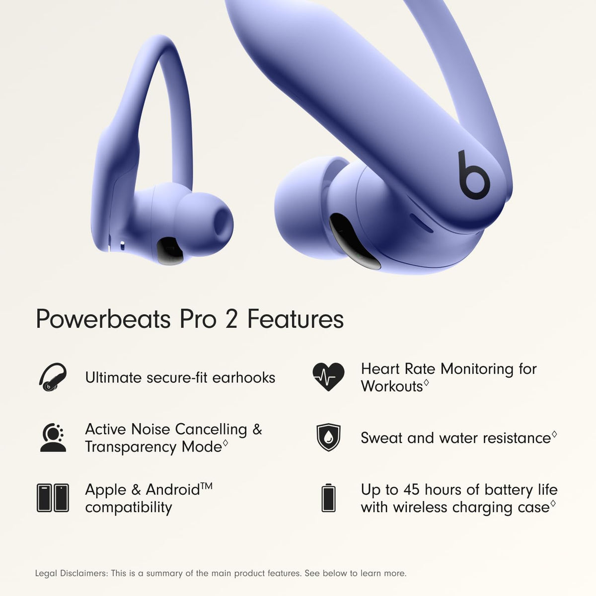 Beats PowerBeats Pro 2 - Auriculares inalámbricos de entrenamiento...