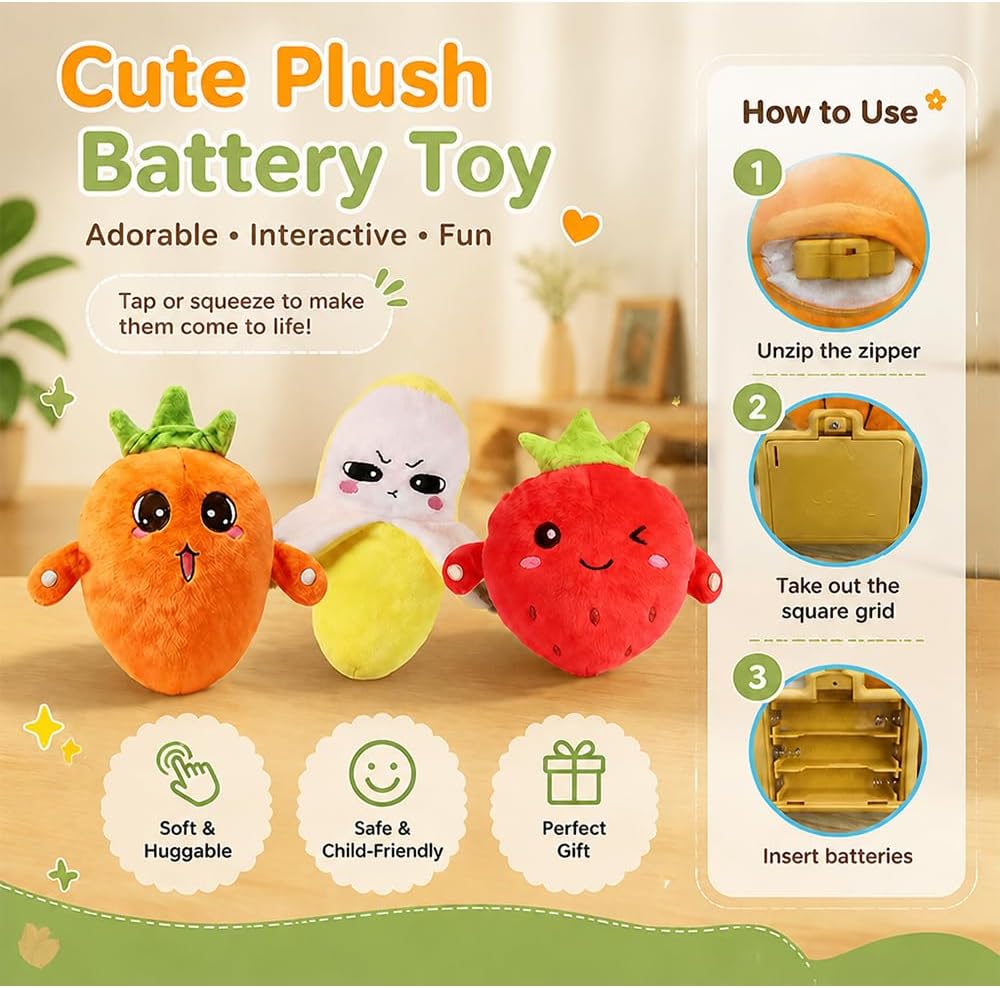 EASYFORALL Juguetes sensoriales musicales Juguete de peluche musica...