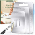 Juego de 3 tablas de cortar de titanio para cocina, tabla de cortar...
